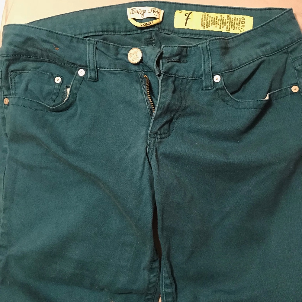 Teal Skinny Jeans